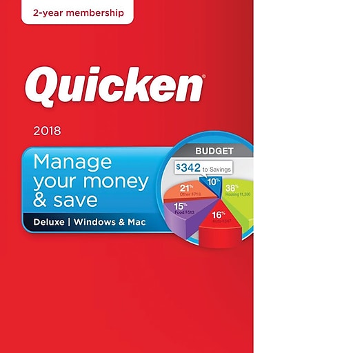 Quicken Deluxe 2018 For Windows